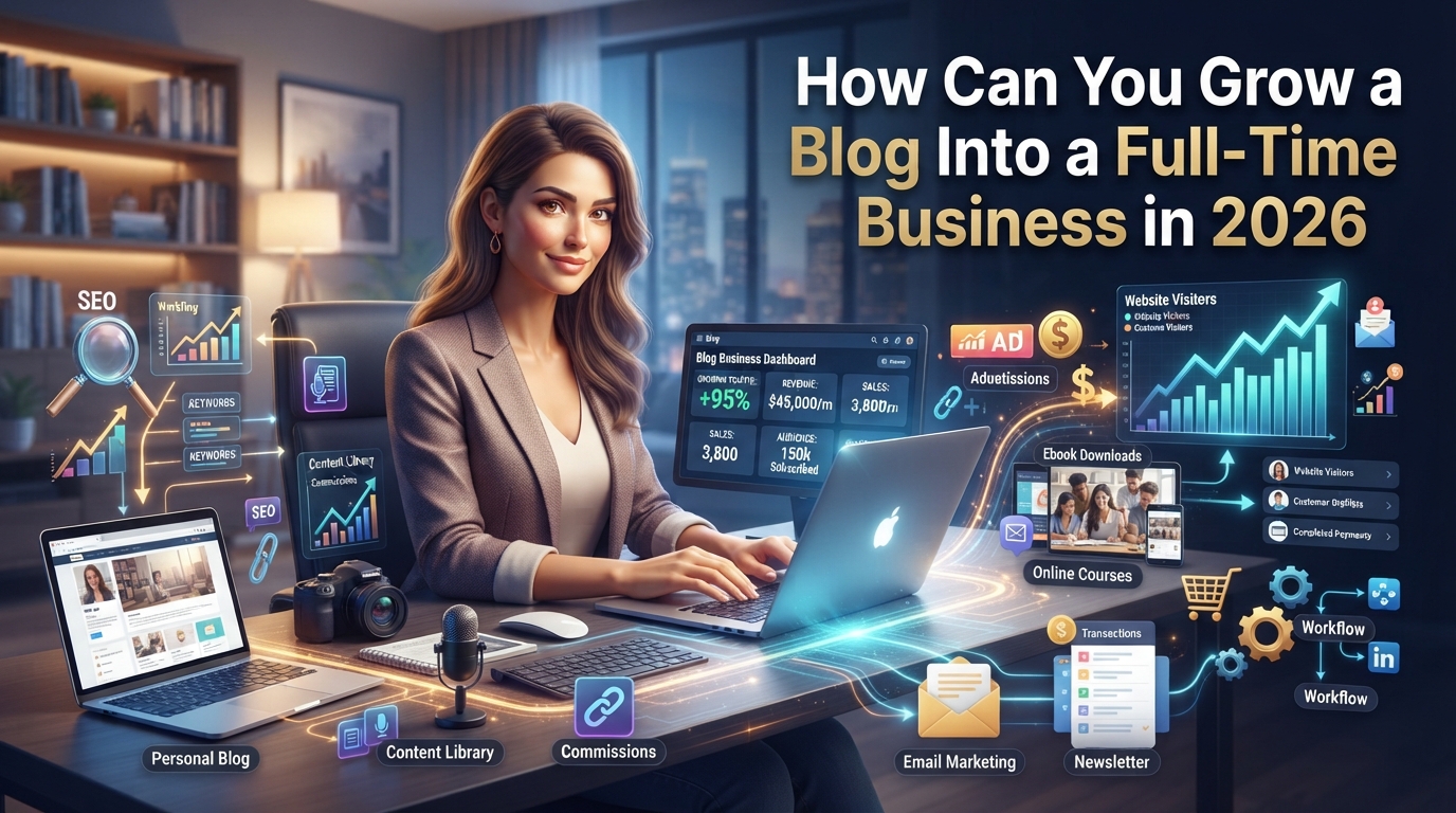 How Can You Grow a Blog Into a Full-Time Business in 2026