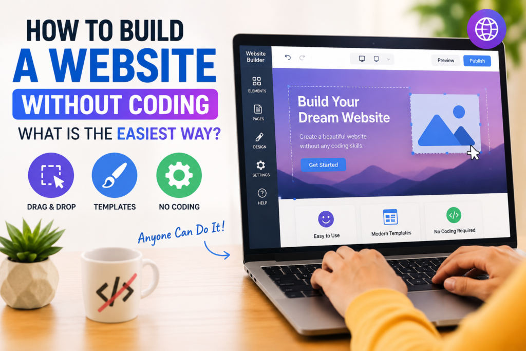 How to Build a Website Without Coding What Is the Easiest Way