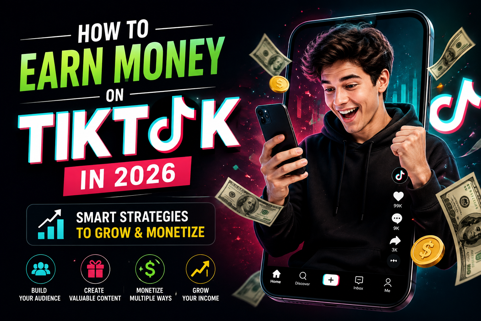 How to Earn Money on TikTok in 2026 | Smart Strategies to Grow and Monetize