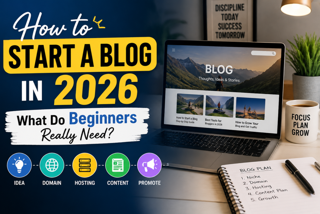 How to Start a Blog in 2026: What Do Beginners Really Need