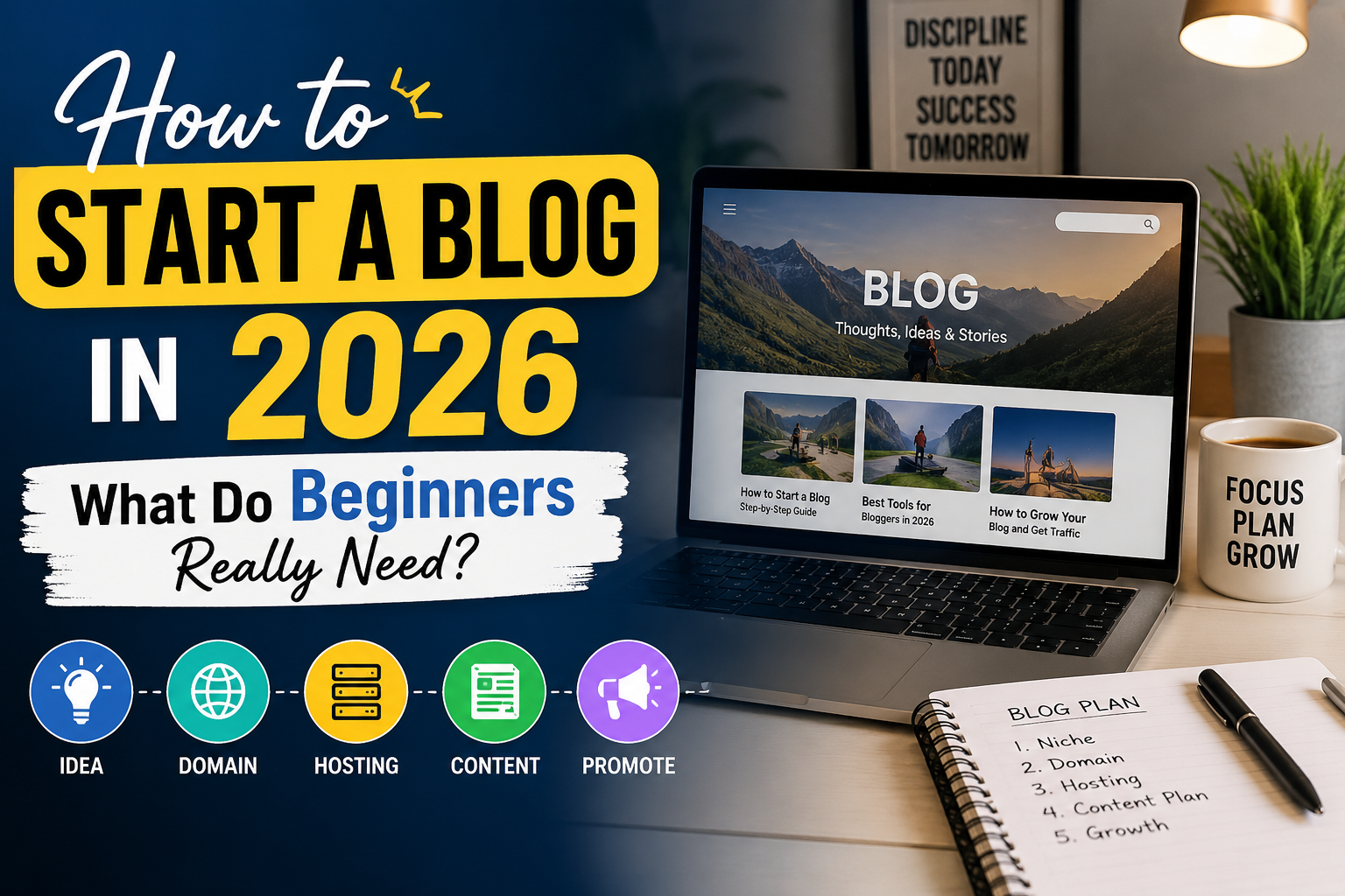 How to Start a Blog in 2026: What Do Beginners Really Need