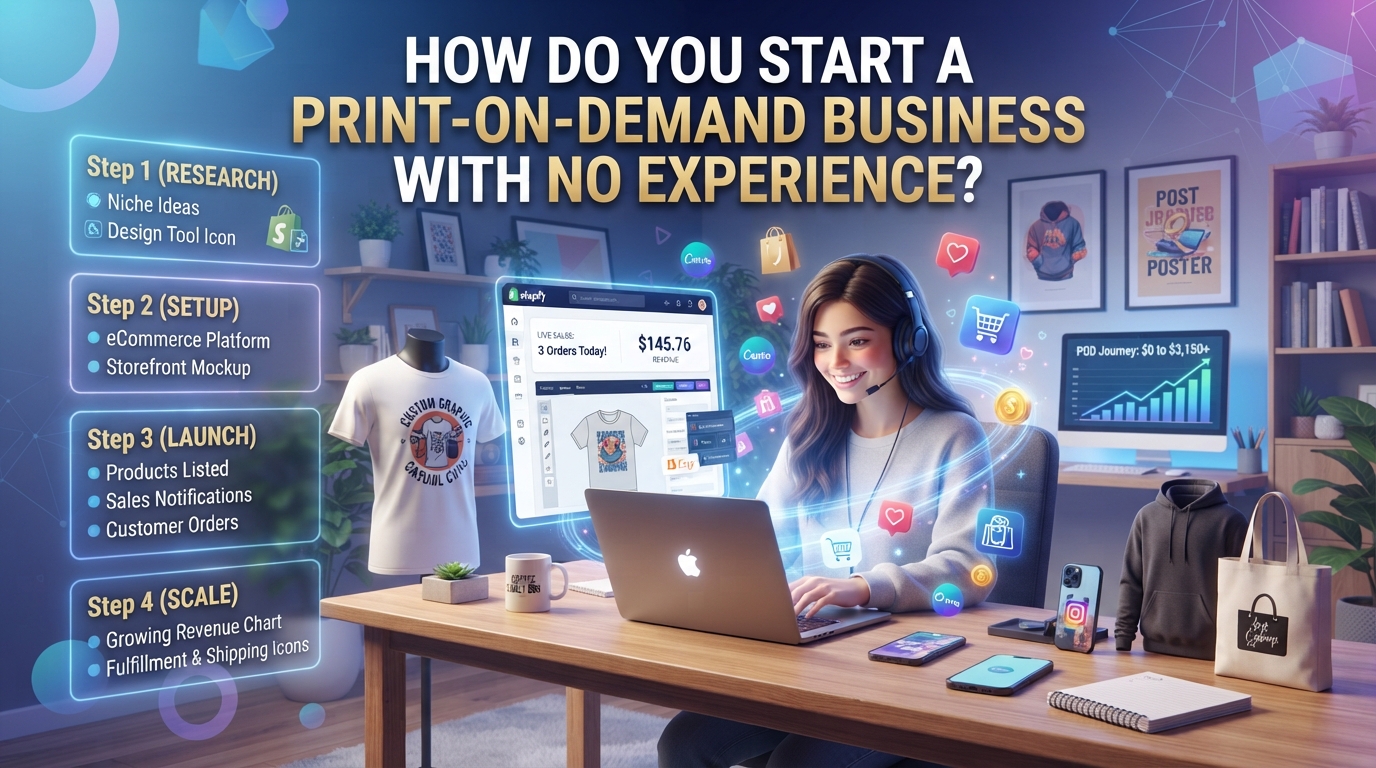How Do You Start a Print-on-Demand Business With No Experience