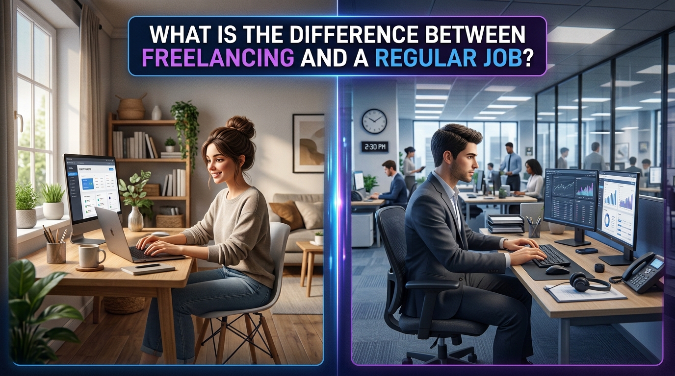 What Is the Difference Between Freelancing and a Regular Job